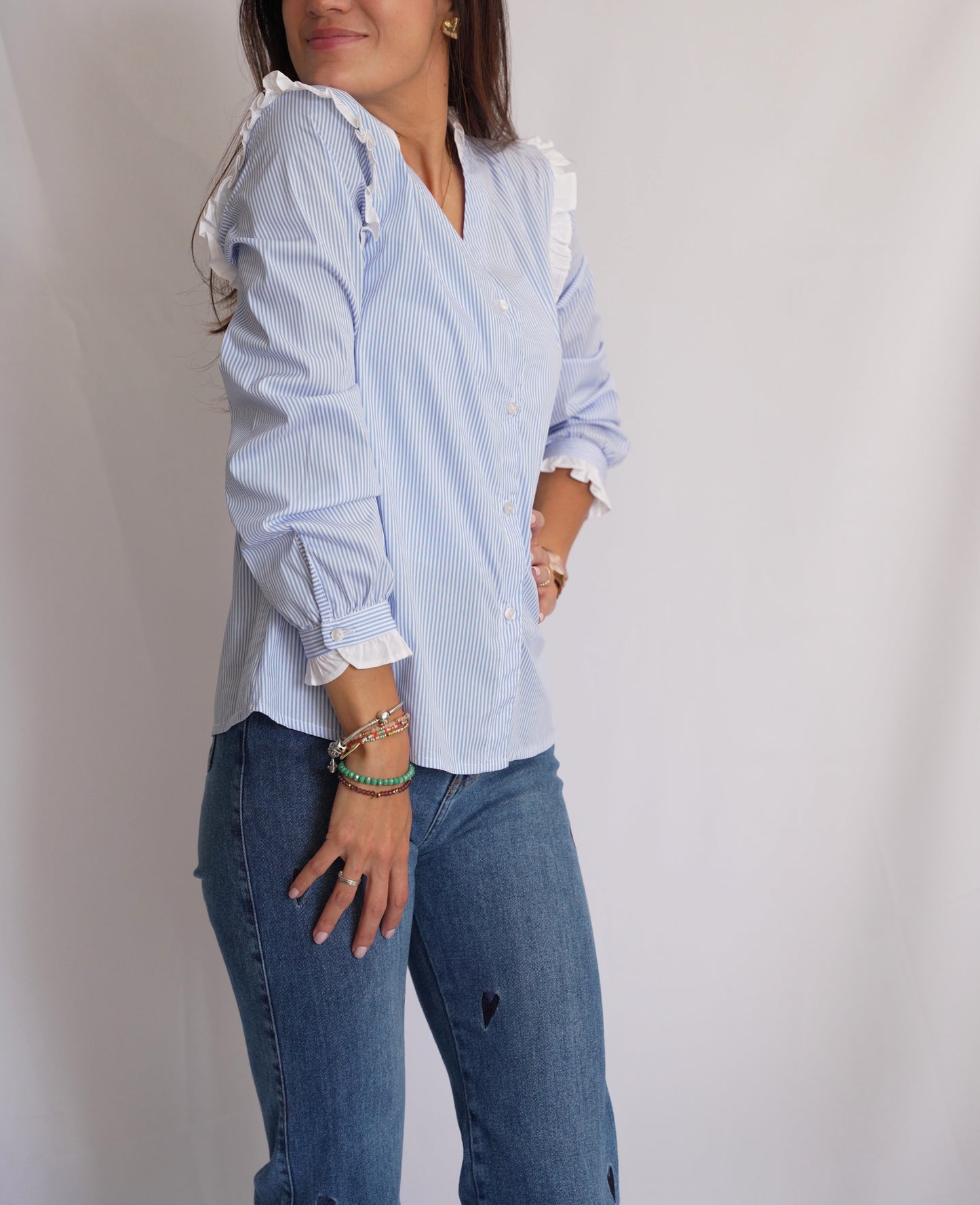 BLUSA CELINE COMBINADA