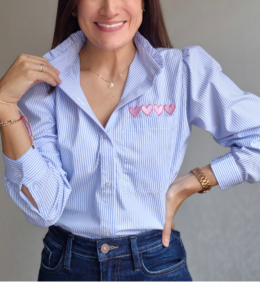 CAMISA BORDADA VICO