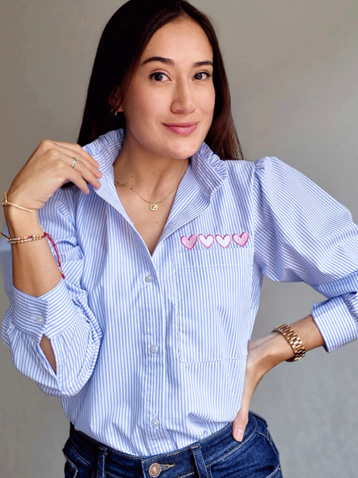 CAMISA BORDADA VICO