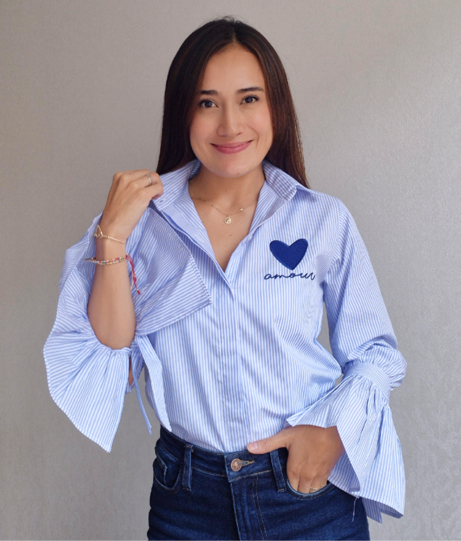 CAMISA BORDADA AMOUR