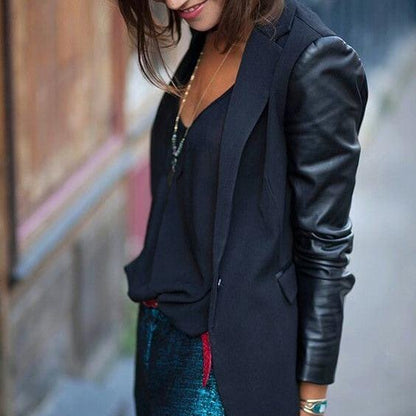 BLAZER CLÁSICO MEZCLA CUERINA