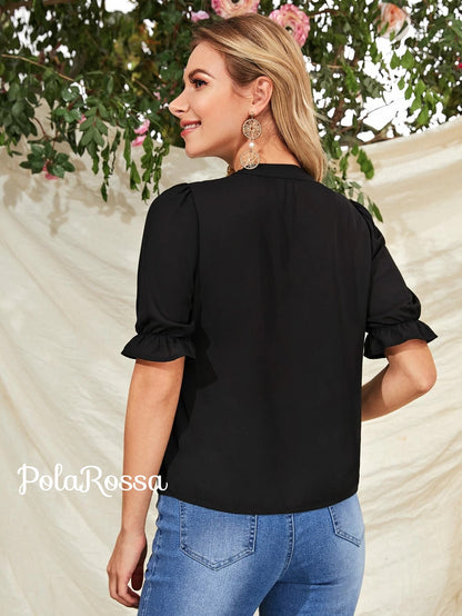 BLUSA SANTORINI MANGA CORTA