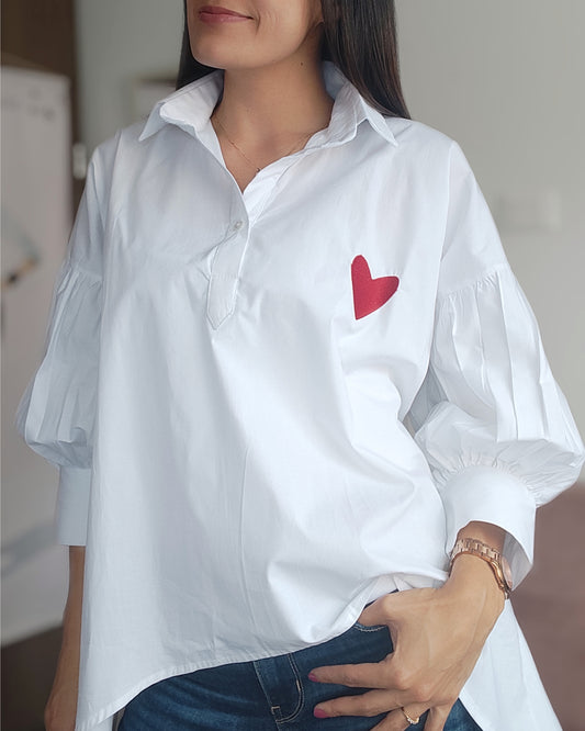 CAMISA ELIZA VALIENTE BORDADA