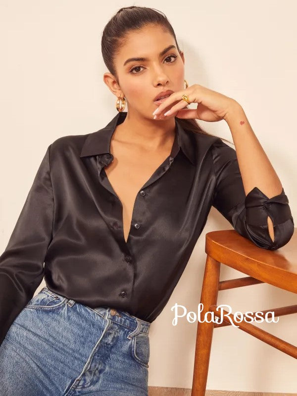 CAMISA BÁSICA DE SEDA