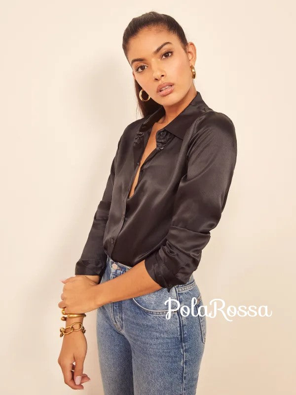 CAMISA BÁSICA DE SEDA