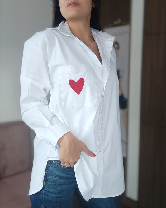 CAMISA FLORA VALIENTE BORDADA