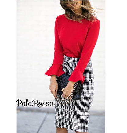 BLUSA MANGA CAMPANA CREPÉ