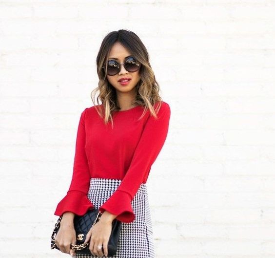 BLUSA MANGA CAMPANA CREPÉ