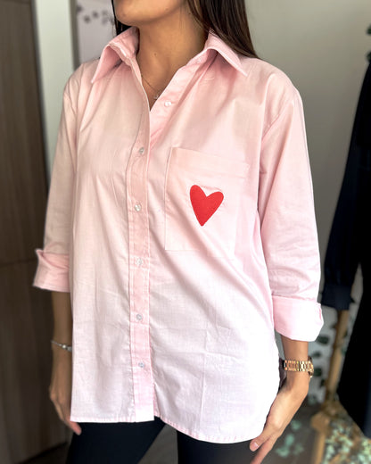 CAMISA FLORA VALIENTE BORDADA