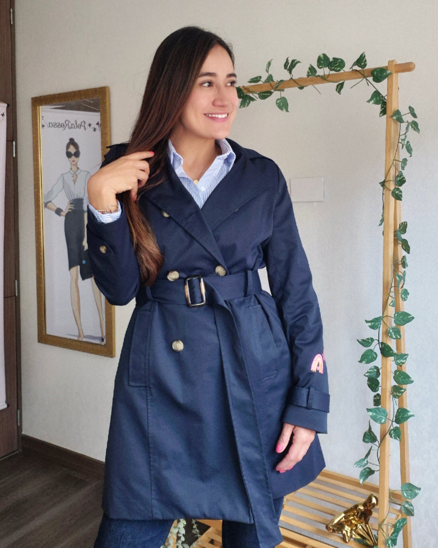 GABARDINA BORDADA