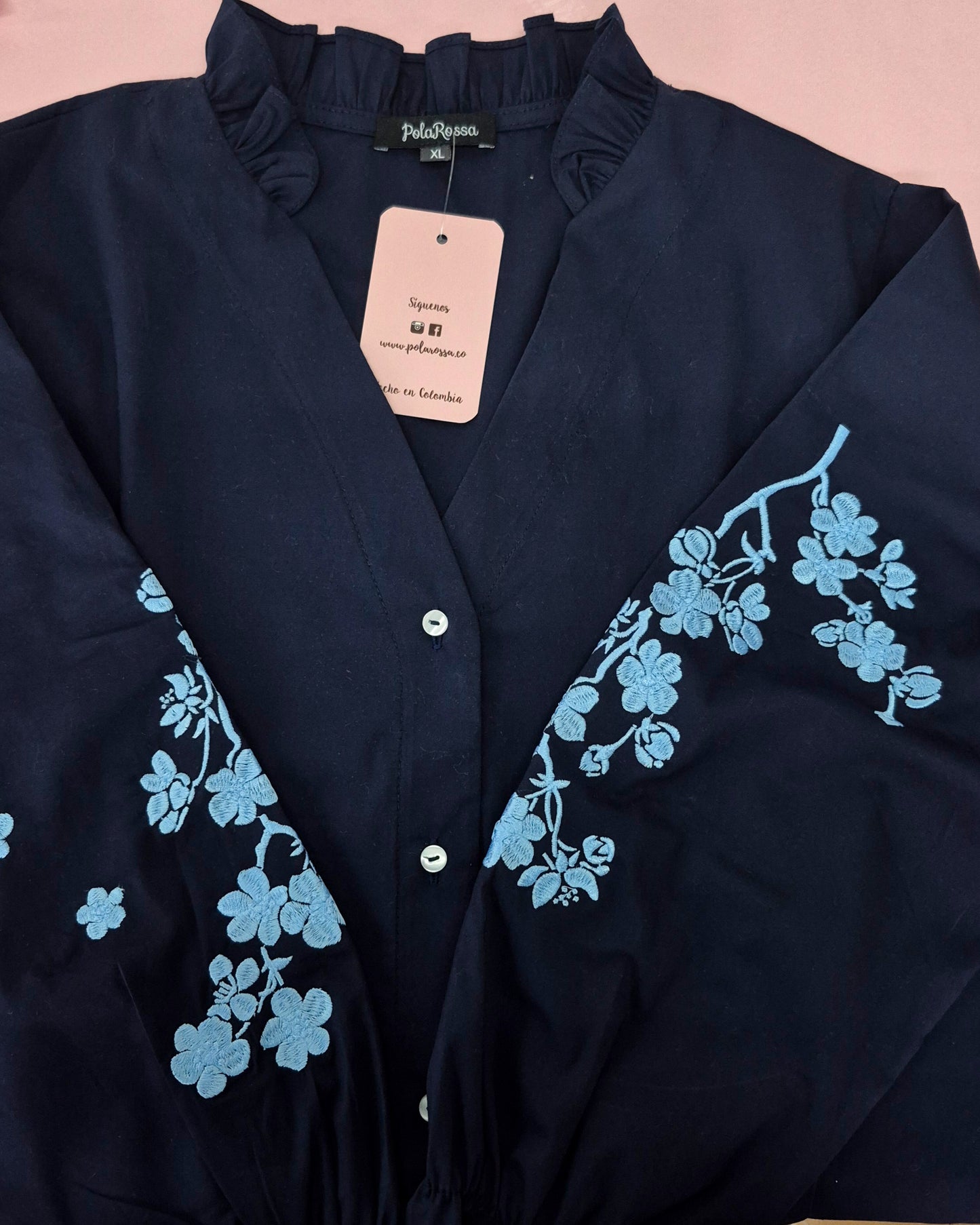 CAMISA BORDADA PRETTY LADY