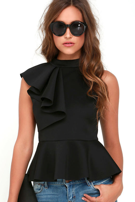 PEPLUM CON VOLANTE