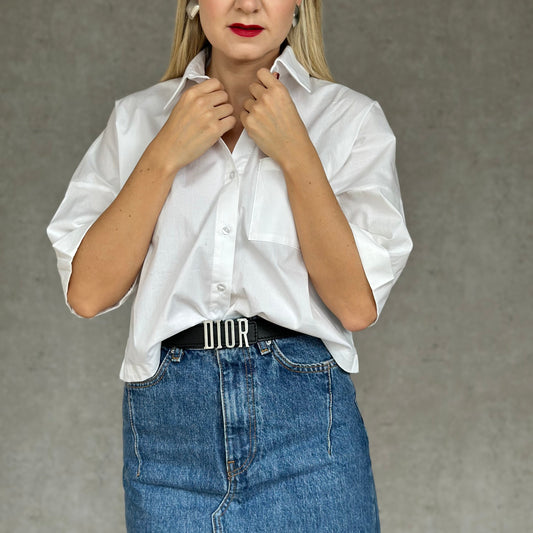 CAMISA CROP MANGA CORTA