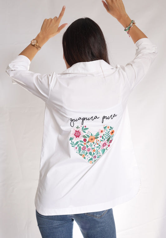 CAMISA BORDADA GUAPURA PURA