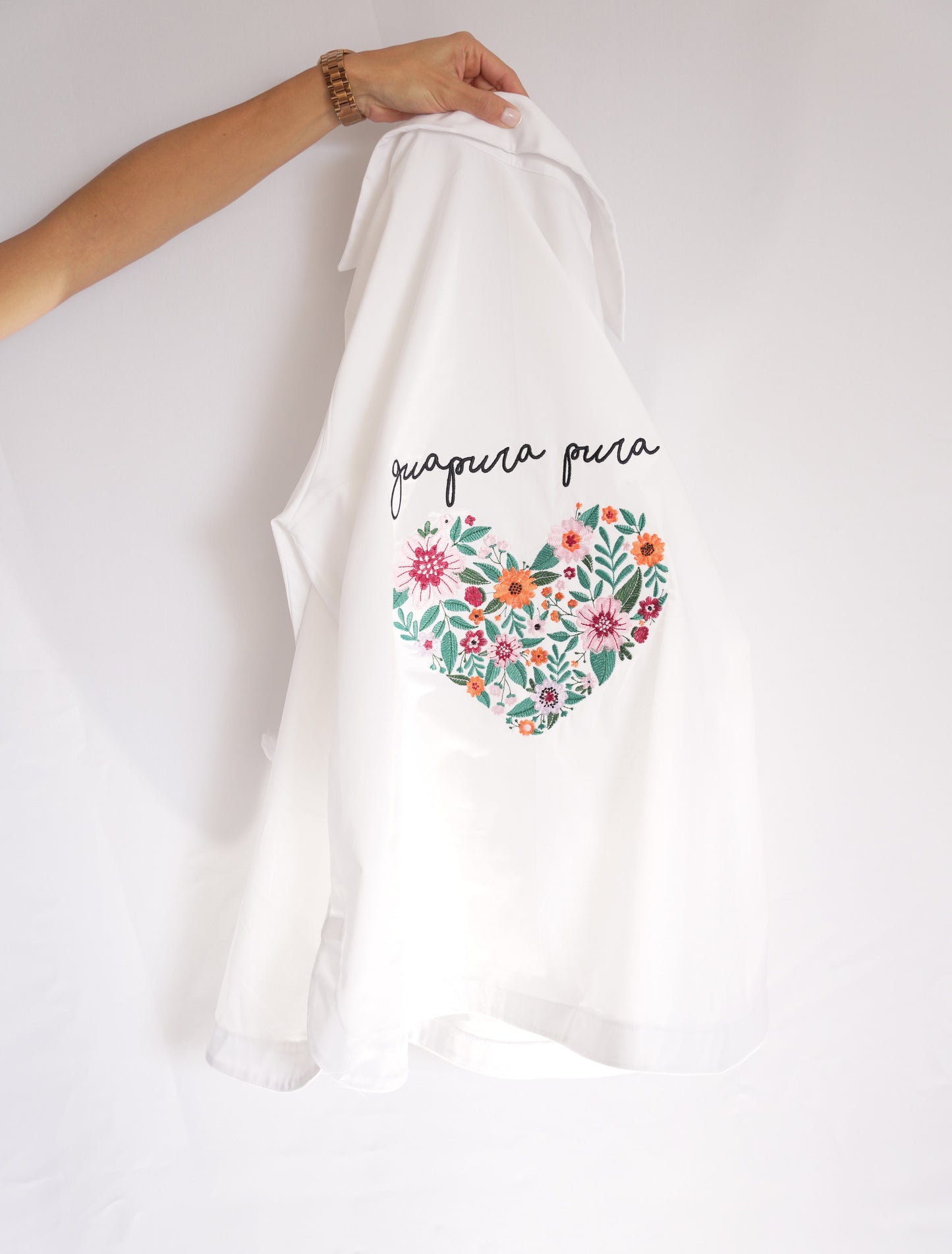 CAMISA BORDADA GUAPURA PURA