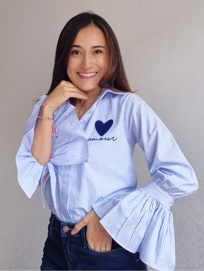 CAMISA BORDADA AMOUR