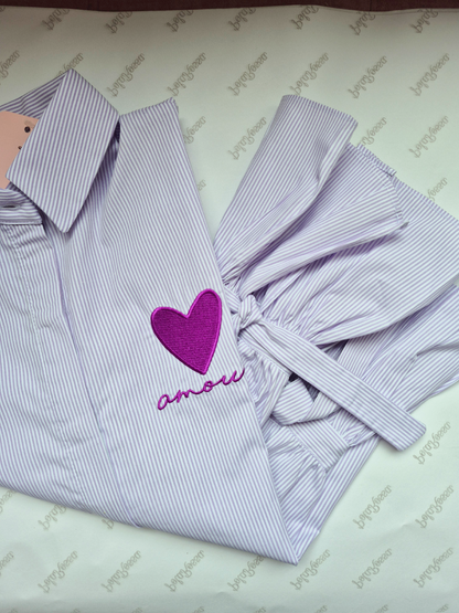 CAMISA BORDADA AMOUR