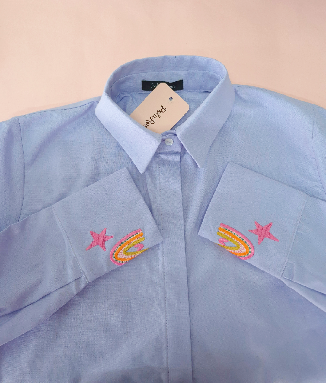 CAMISA BORDADA MAGIA CUELLO CAMISERO