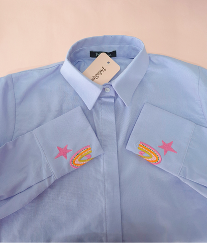 CAMISA BORDADA MAGIA CUELLO CAMISERO