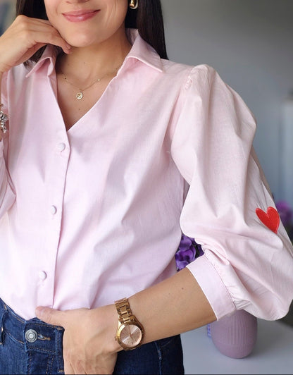 CAMISA BORDADA AMOR PROPIO