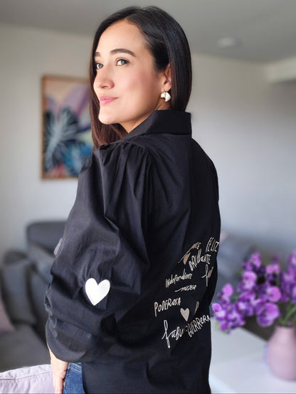 CAMISA BORDADA AMOR PROPIO