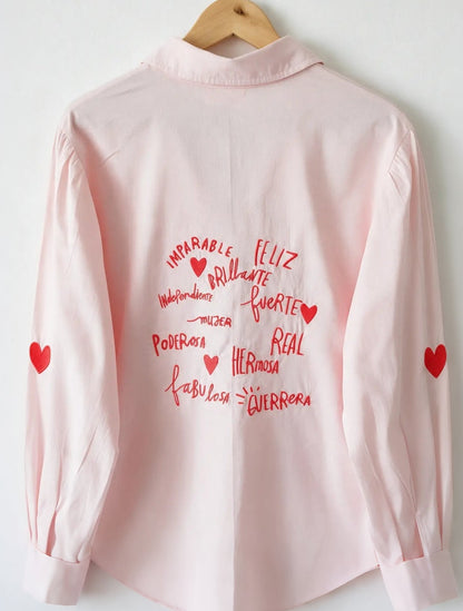 CAMISA BORDADA AMOR PROPIO
